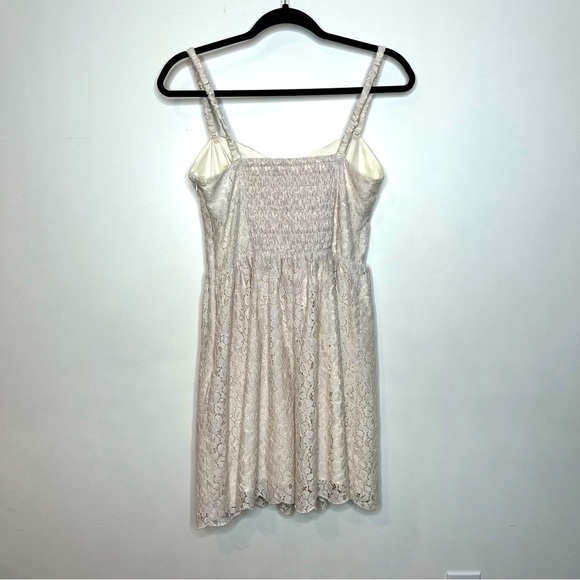 Talula Aritzia Women's Size 6 Debutante Off White Lace Mini Cocktail Dress Lined - Picture 7 of 16
